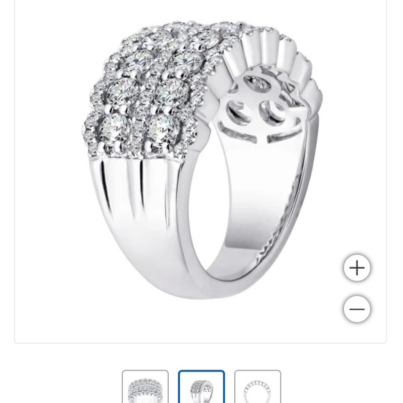 2 carat diamond band - Picture 2 of 6